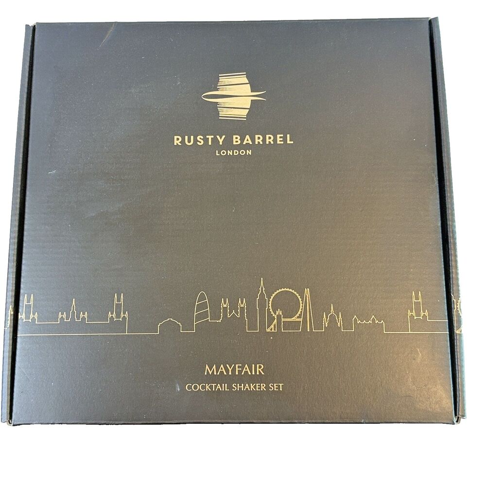 London Cocktail Shaker Set/Bartender Kit: Bar Set Including Cocktail Shaker